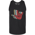ASL I Love You Hands Layered Tank Top (MEN)
