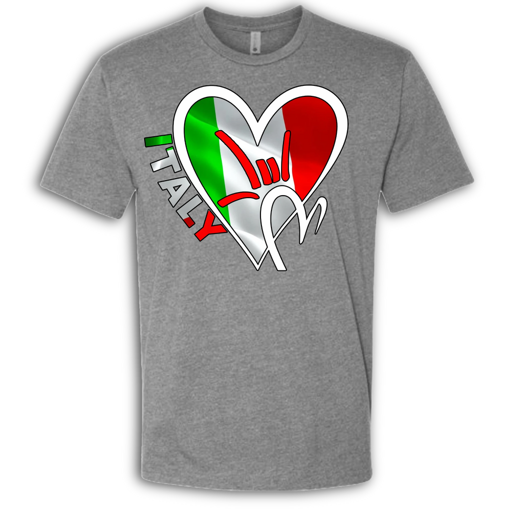 Italy Flag ILY HEART T-Shirt