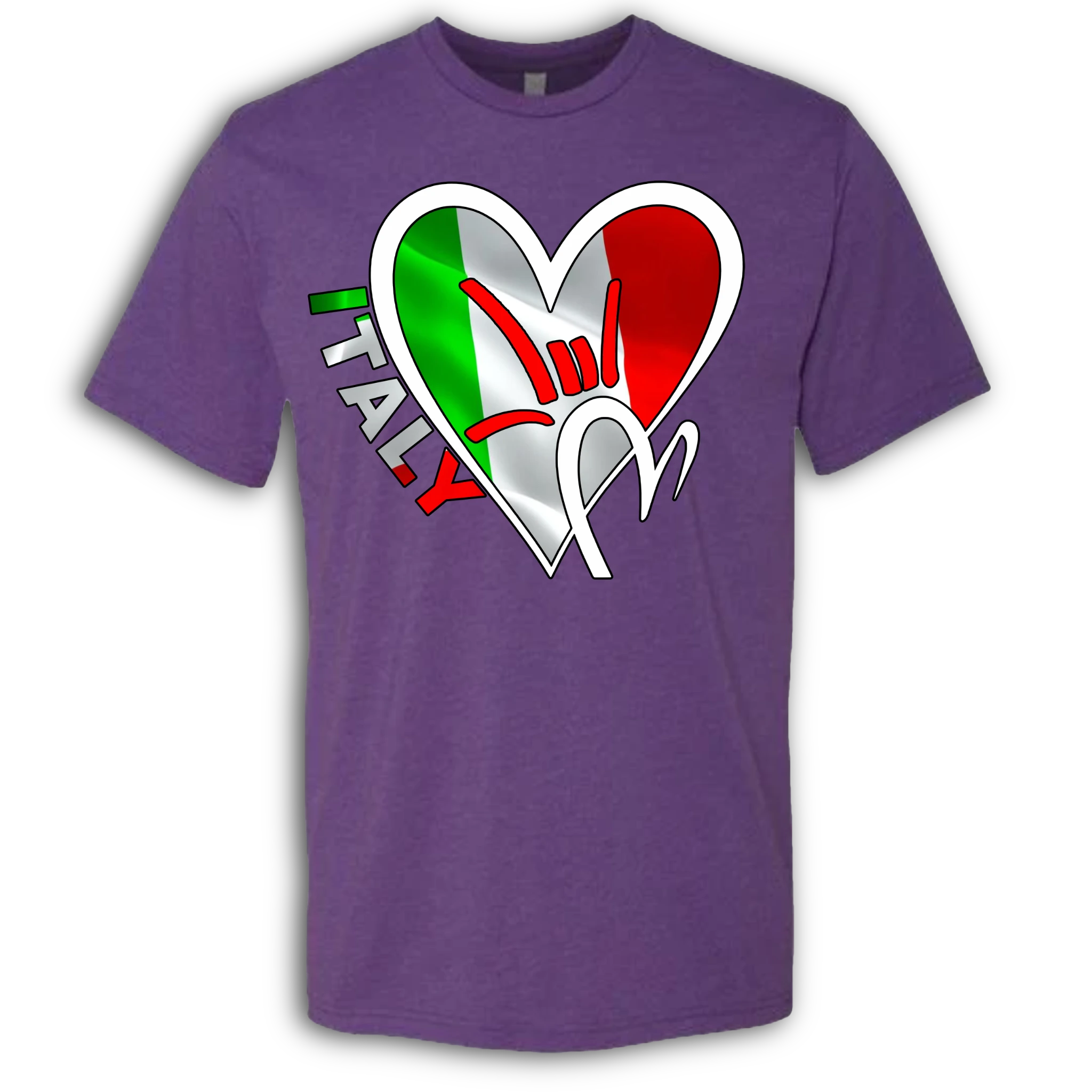 Italy Flag ILY HEART T-Shirt