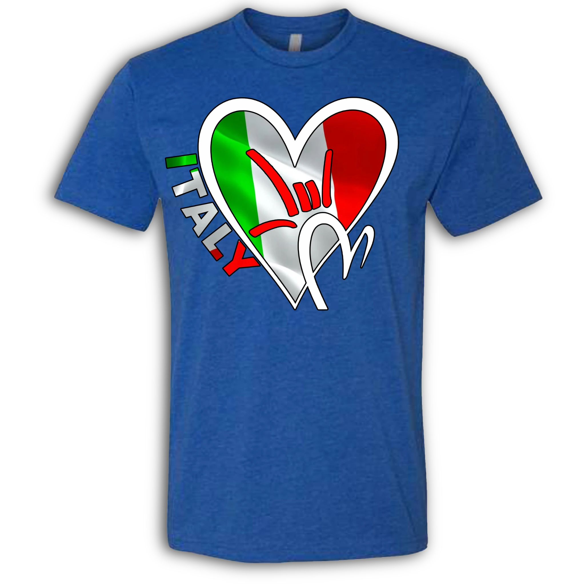 Italy Flag ILY HEART T-Shirt
