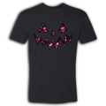 Jack O Lantern Pink Skulls Crew T-Shirt