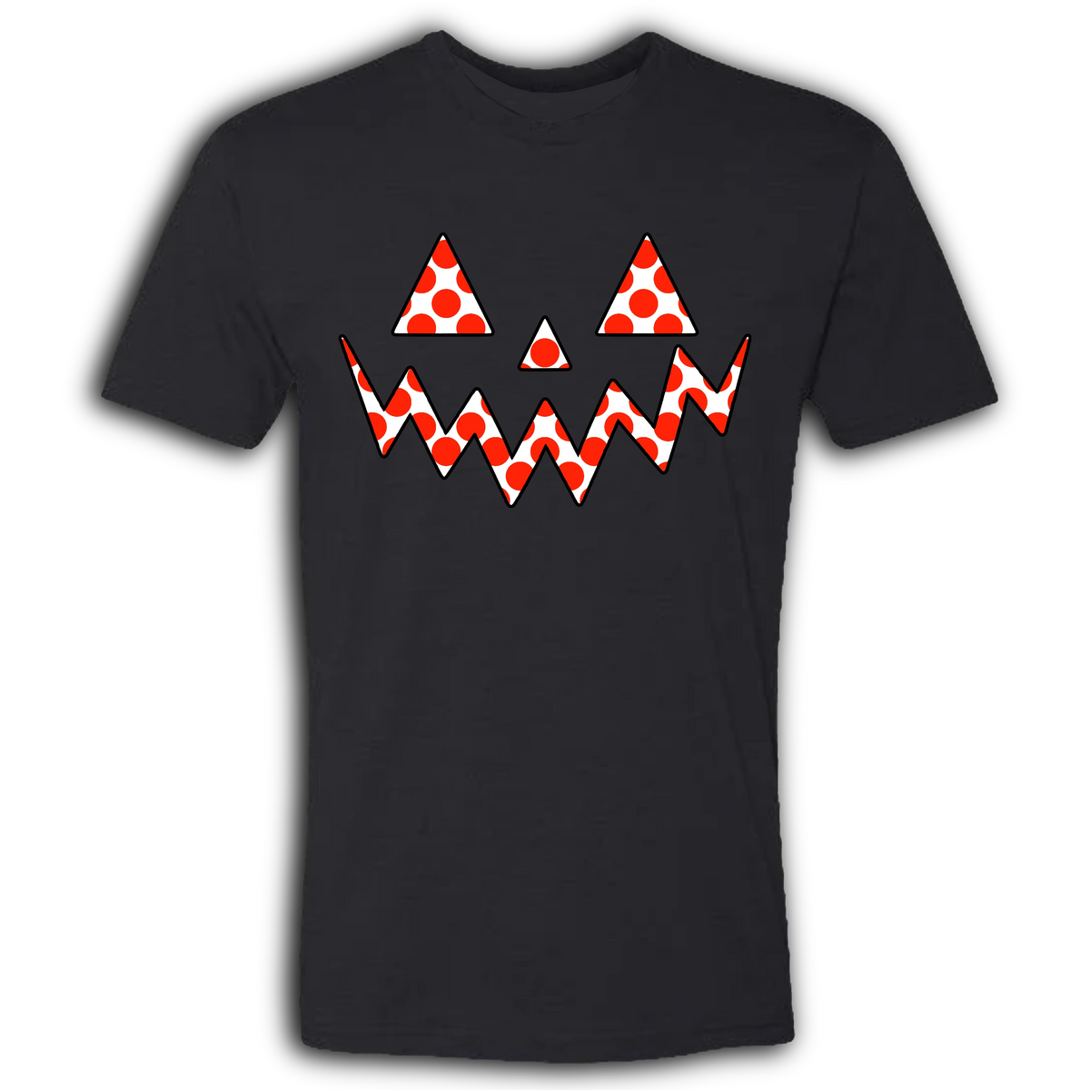 Jack O Lantern Polka Dots Crew T-Shirt