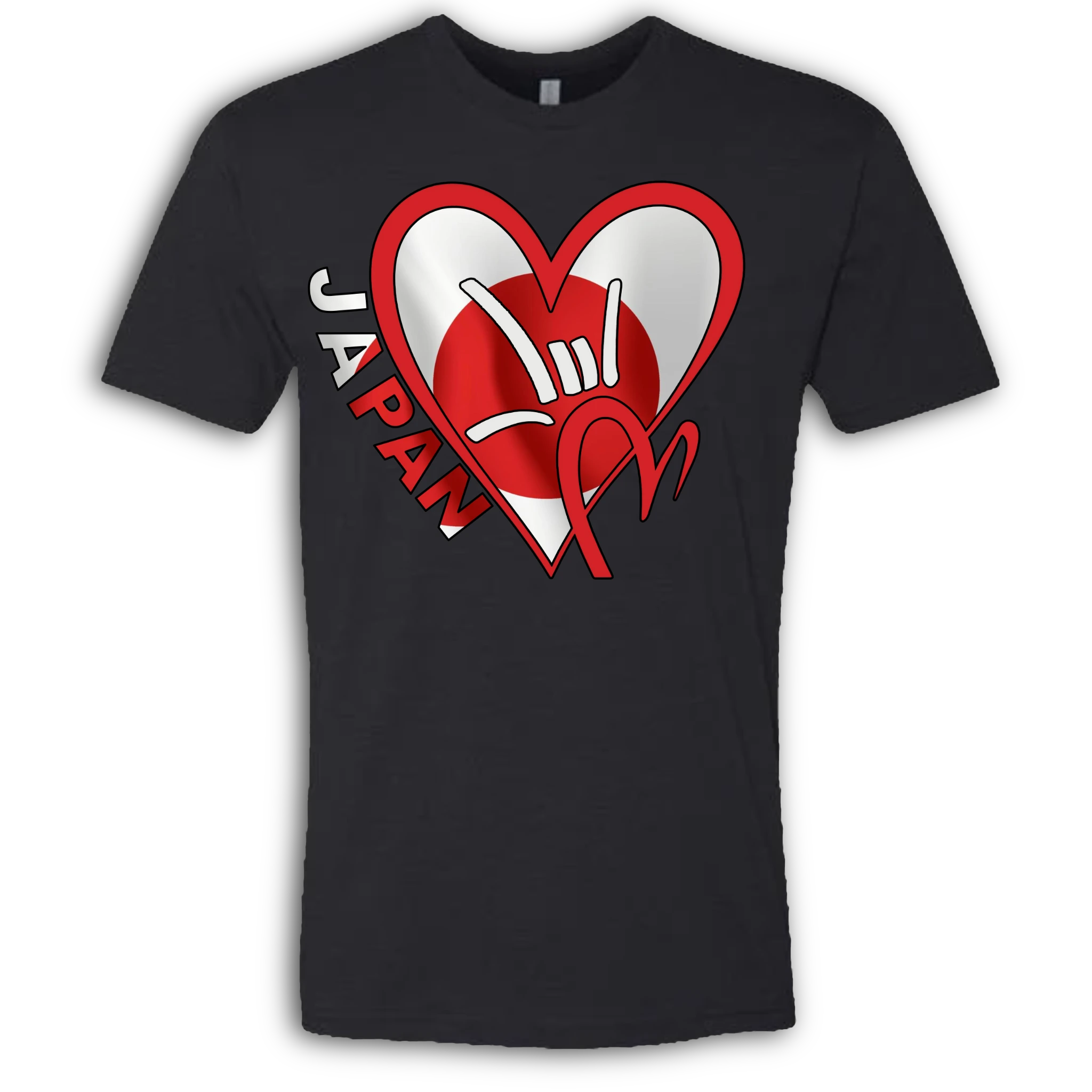 Japan Flag ILY HEART T-Shirt