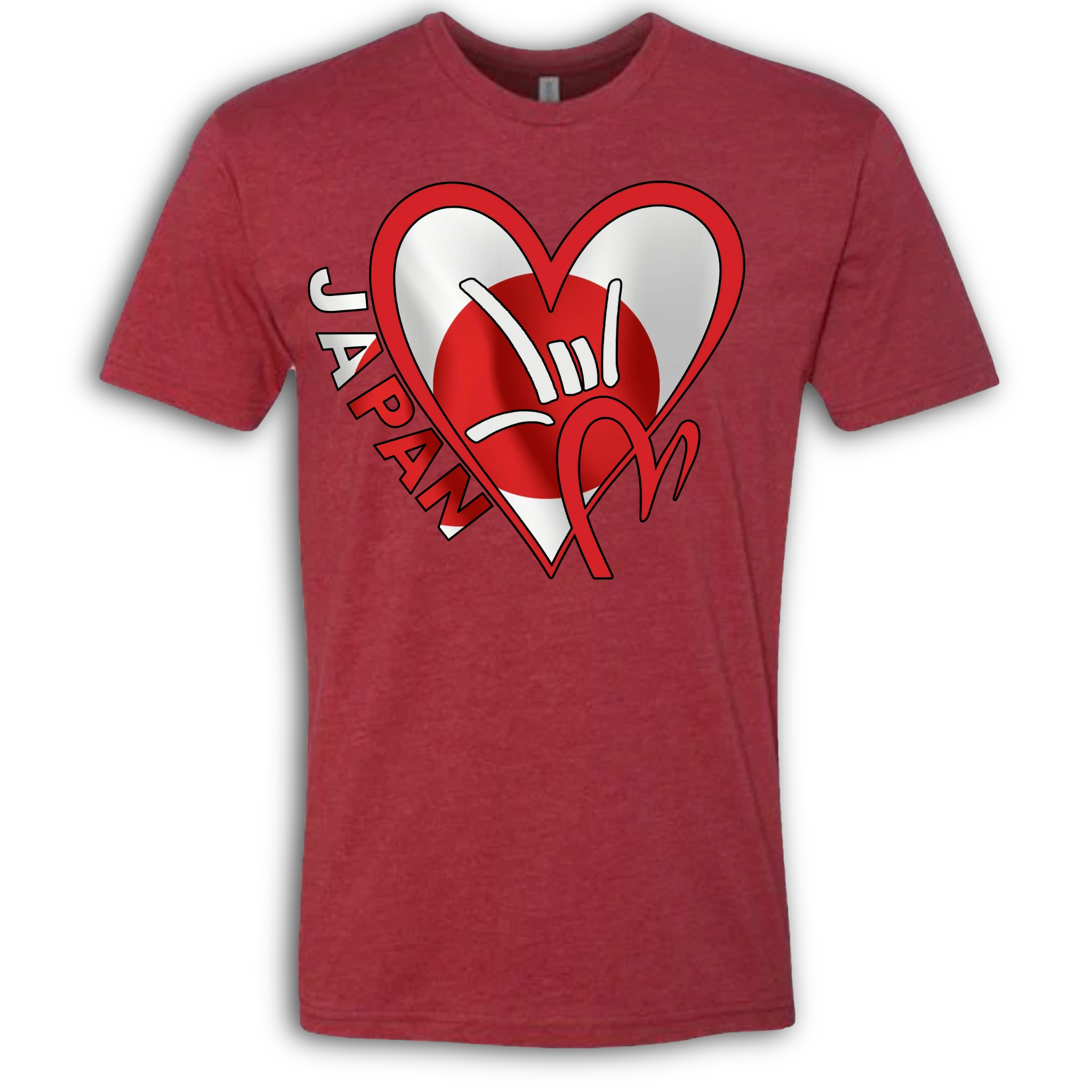 Japan Flag ILY HEART T-Shirt
