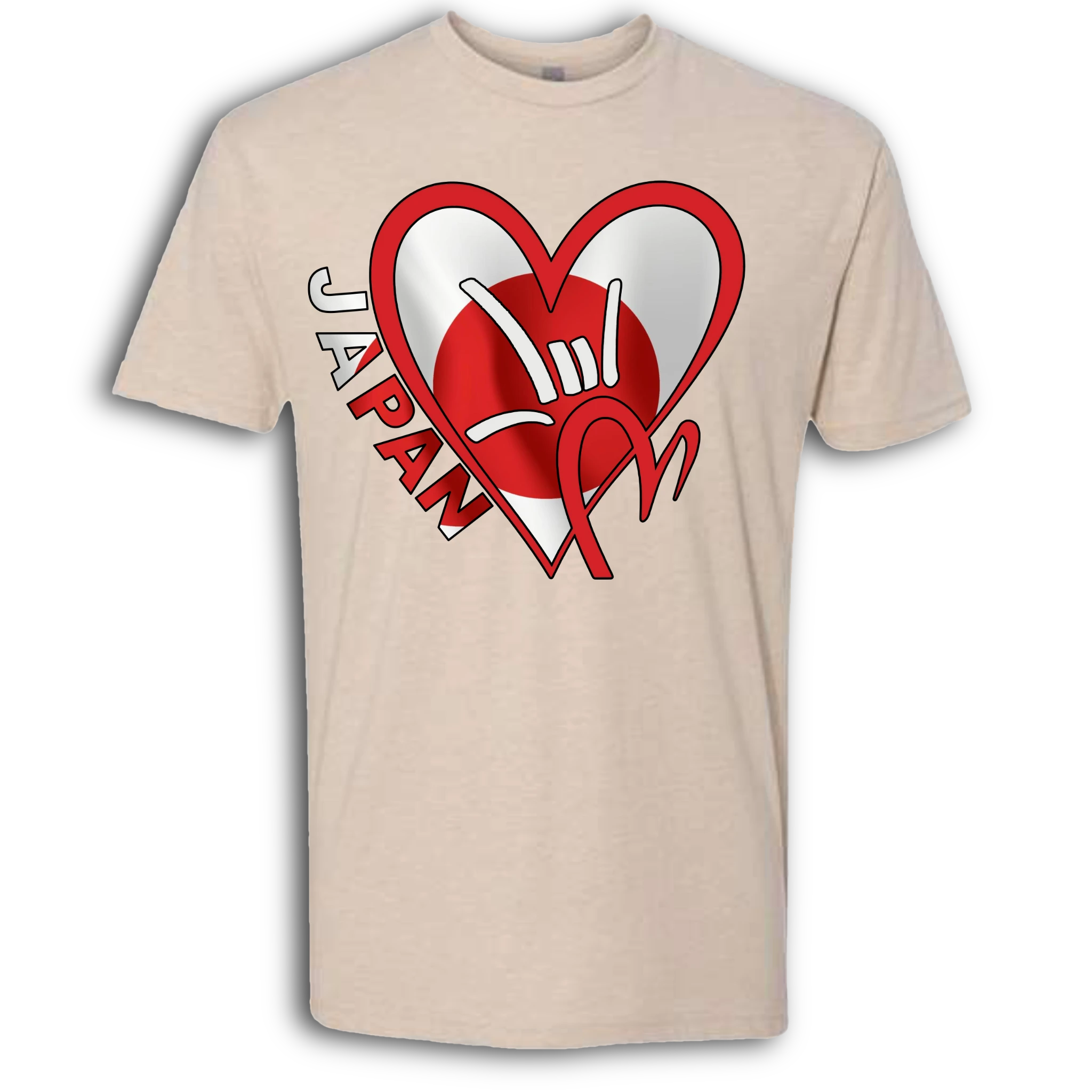 Japan Flag ILY HEART T-Shirt