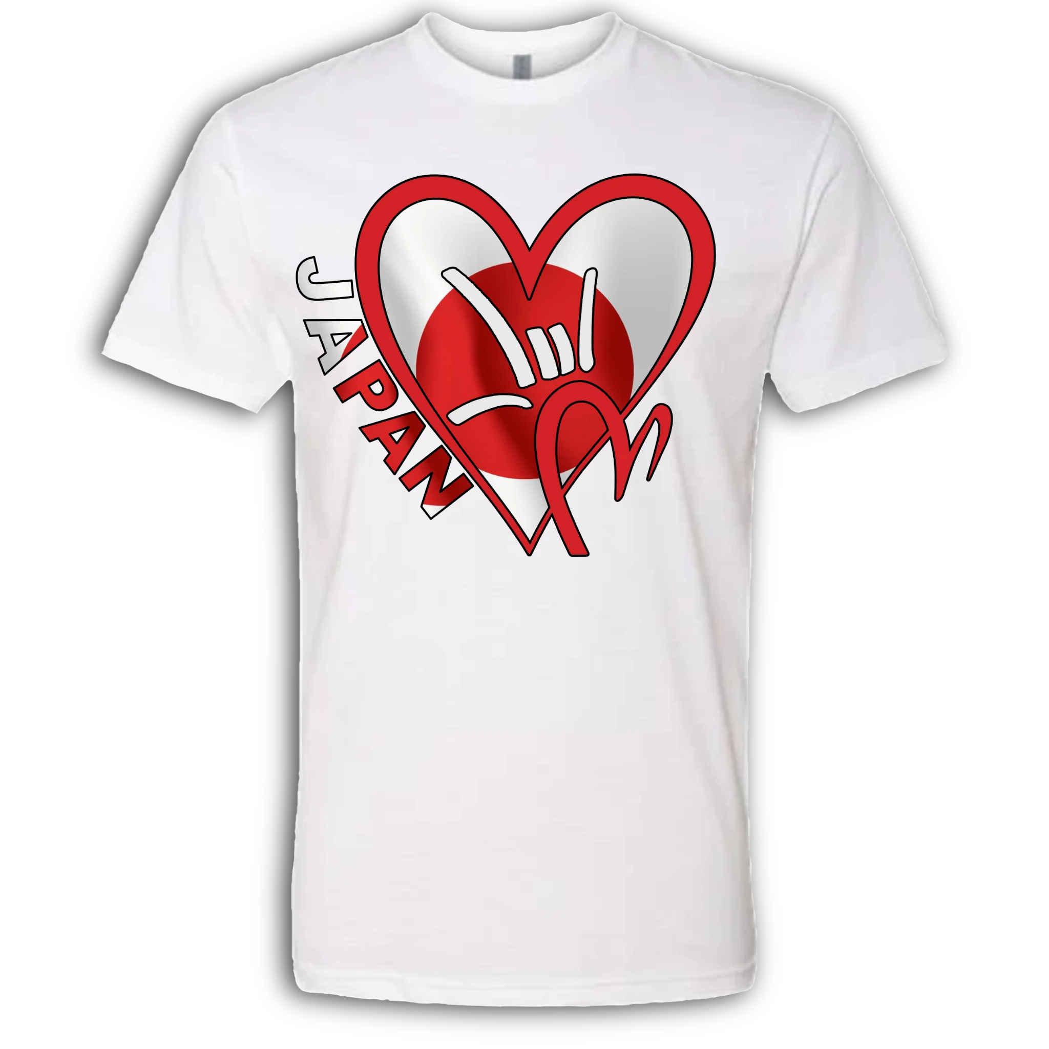 Japan Flag ILY HEART T-Shirt