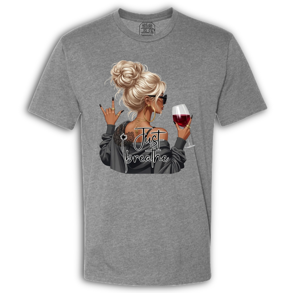 Just Breathe ASL Crew T-Shirt