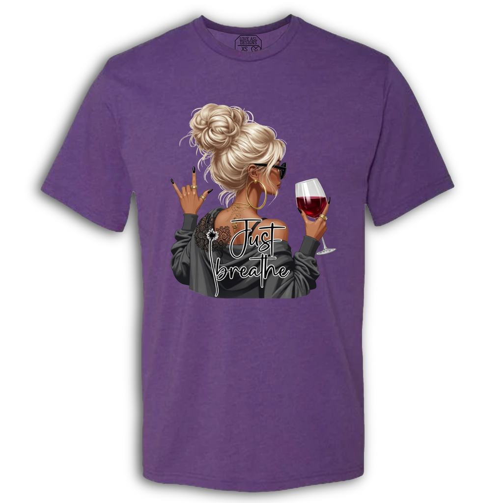 Just Breathe ASL Crew T-Shirt