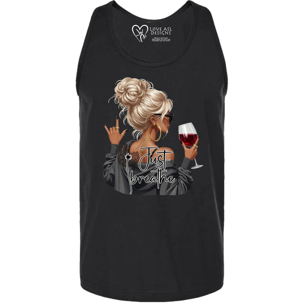 Just Breathe ASL Tank Top (MEN)
