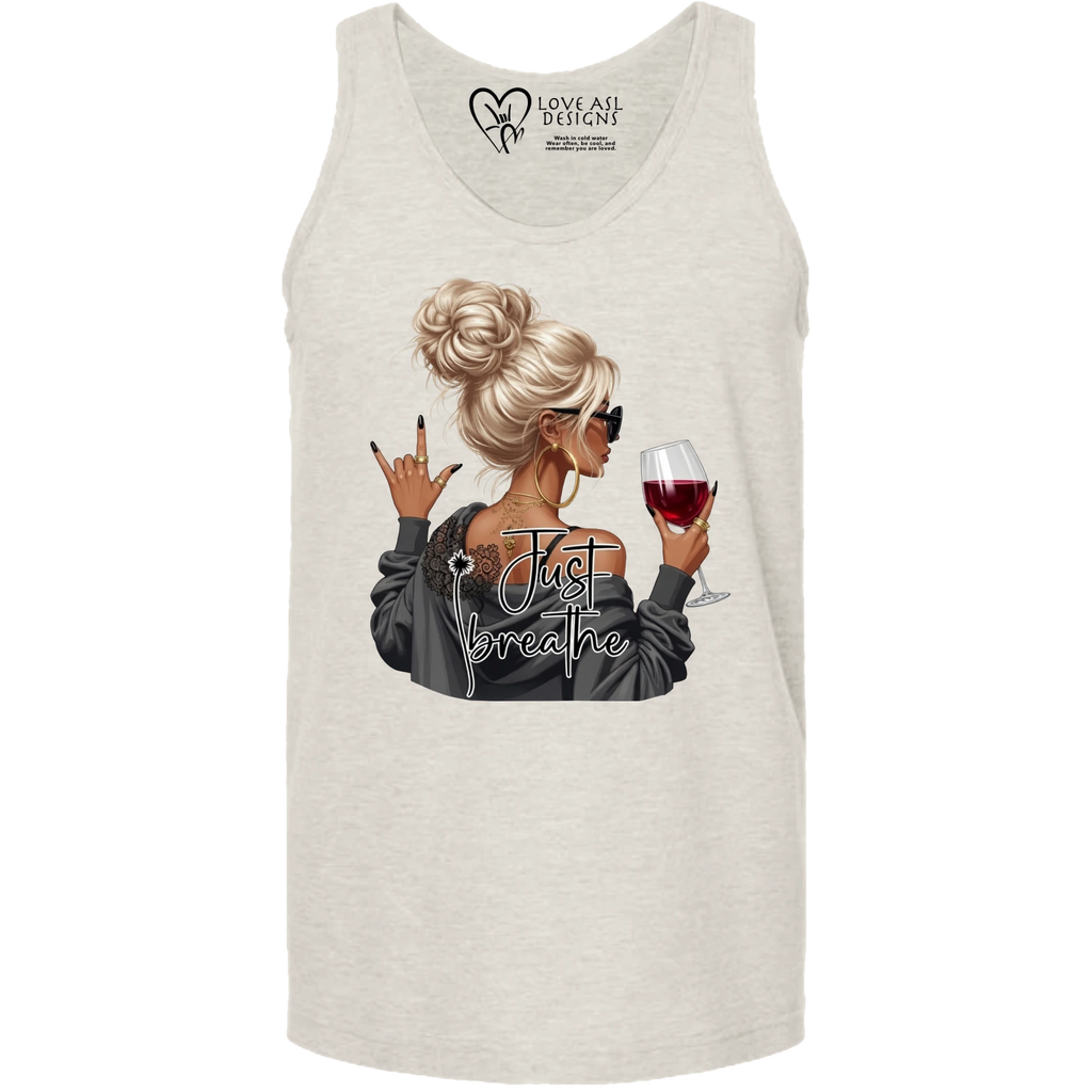 Just Breathe ASL Tank Top (MEN)