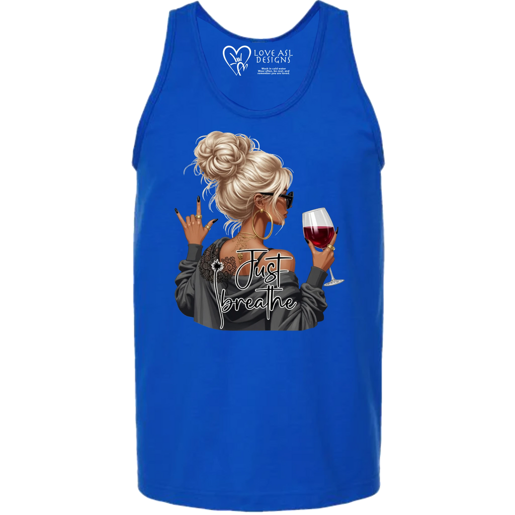Just Breathe ASL Tank Top (MEN)