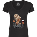 Just Breathe ASL V-Neck T-Shirt (WOMEN)