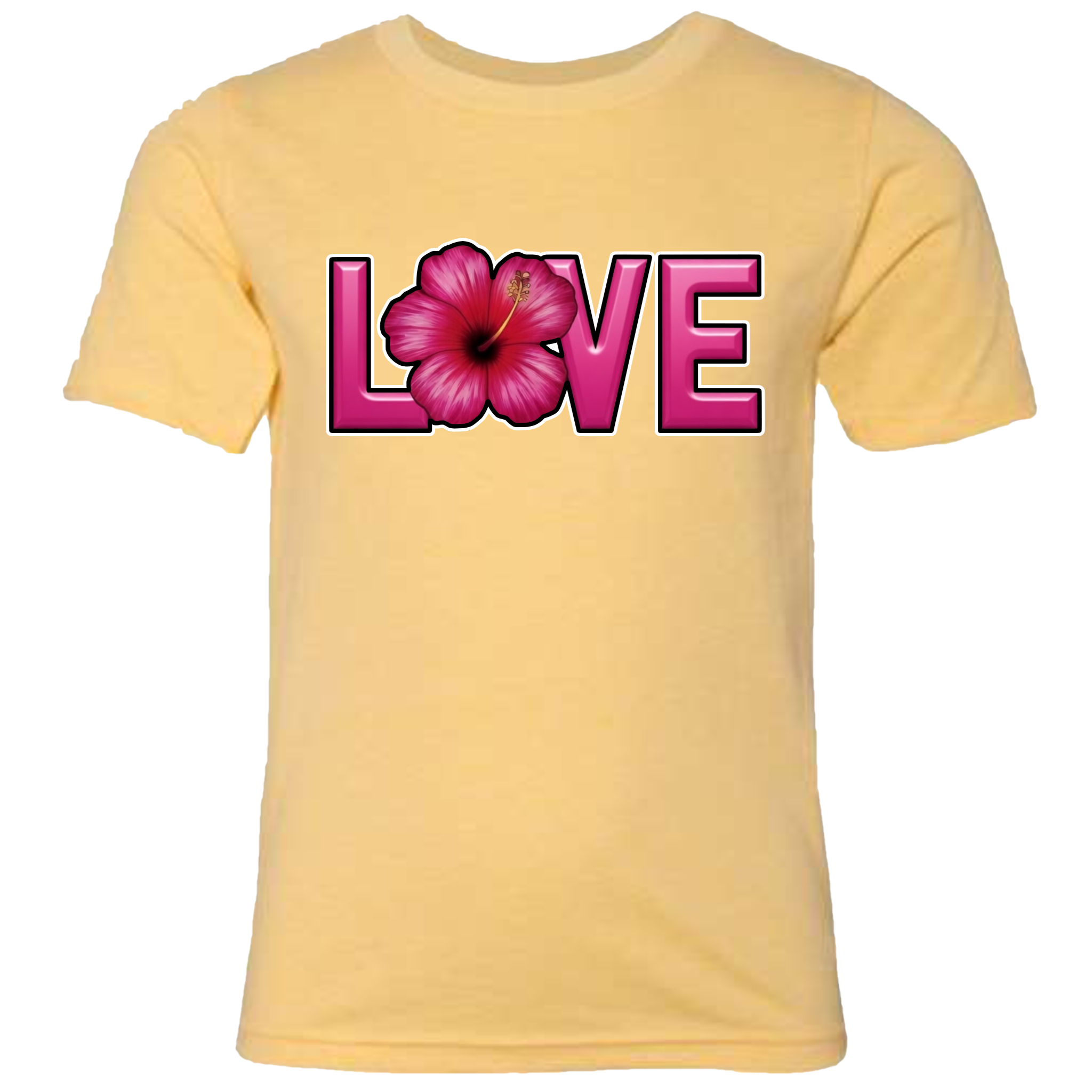 LOVE - Hibiscus T-Shirt (kids sizes)
