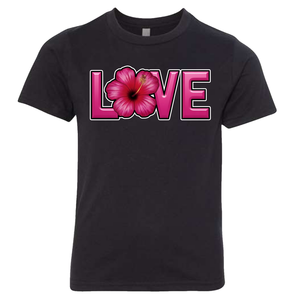 LOVE - Hibiscus T-Shirt (kids sizes)