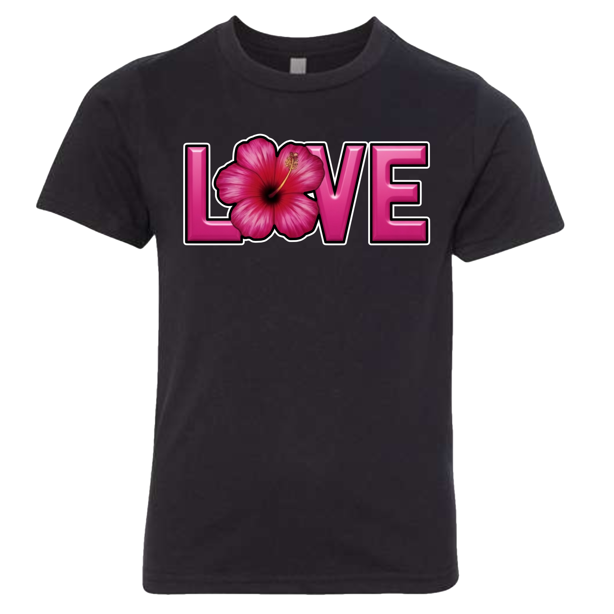 LOVE - Hibiscus T-Shirt (kids sizes)