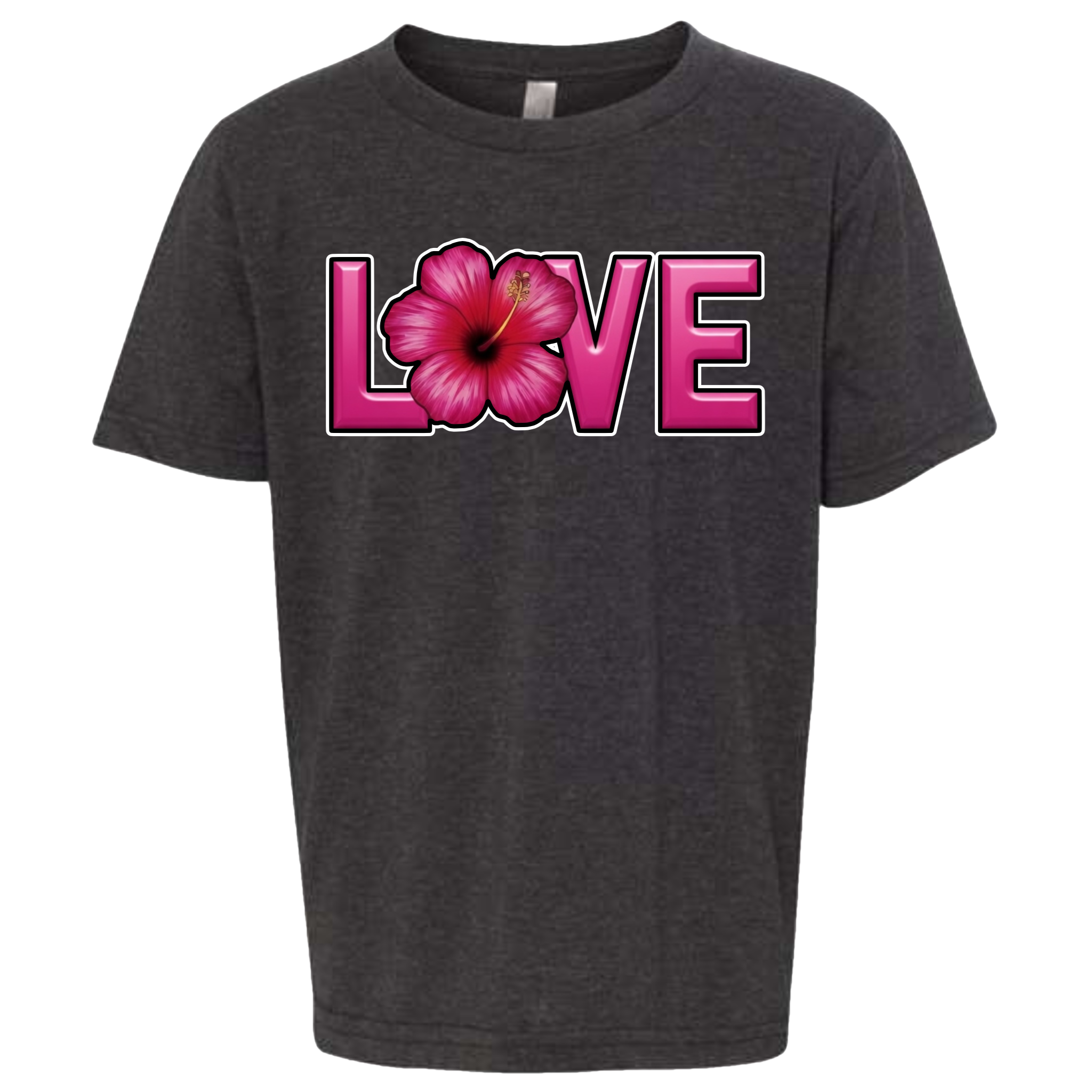 LOVE - Hibiscus T-Shirt (kids sizes)