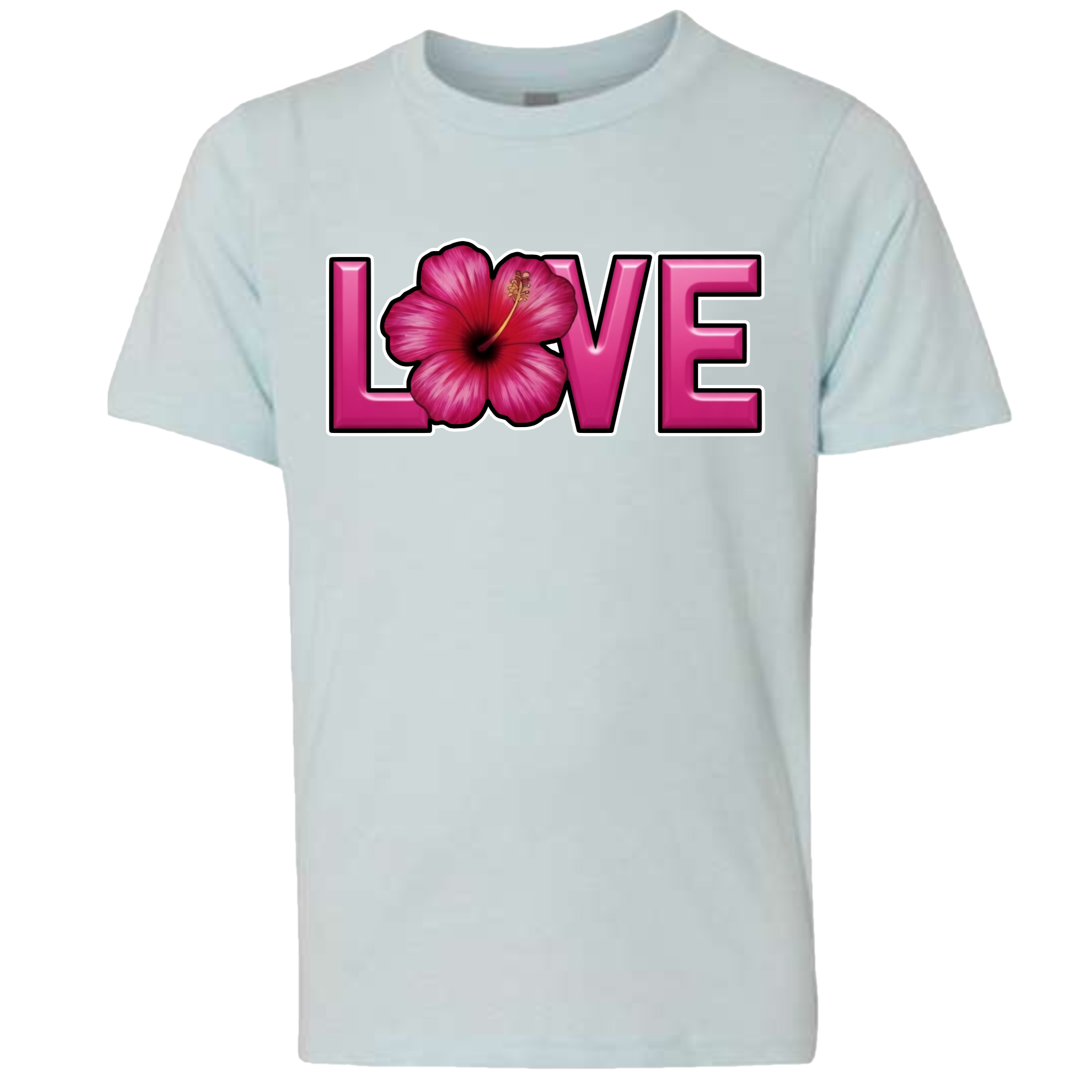 LOVE - Hibiscus T-Shirt (kids sizes)