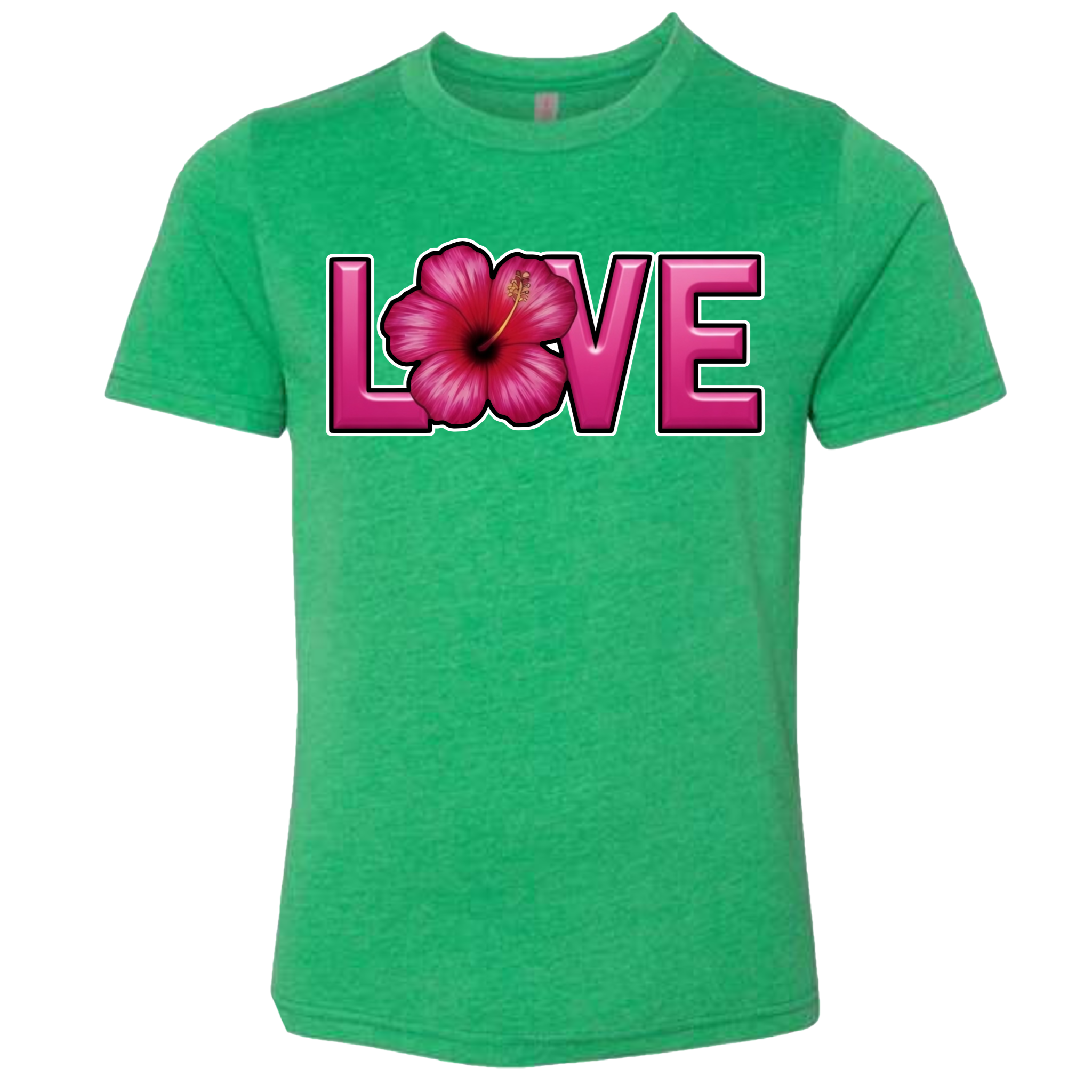 LOVE - Hibiscus T-Shirt (kids sizes)