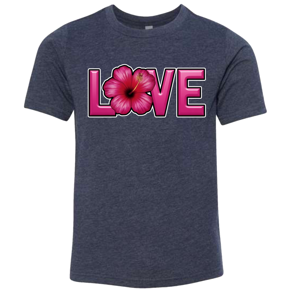 LOVE - Hibiscus T-Shirt (kids sizes)