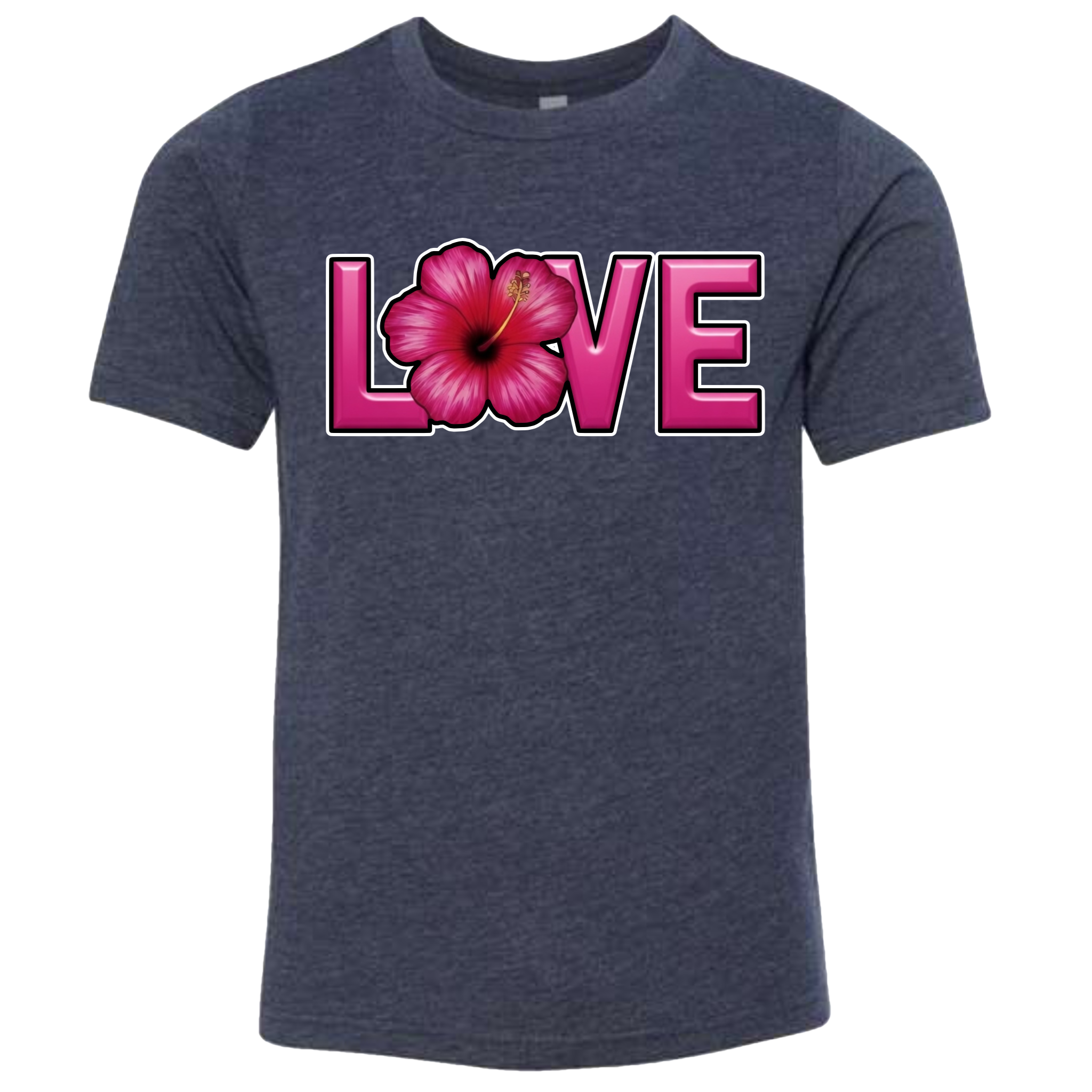 LOVE - Hibiscus T-Shirt (kids sizes)