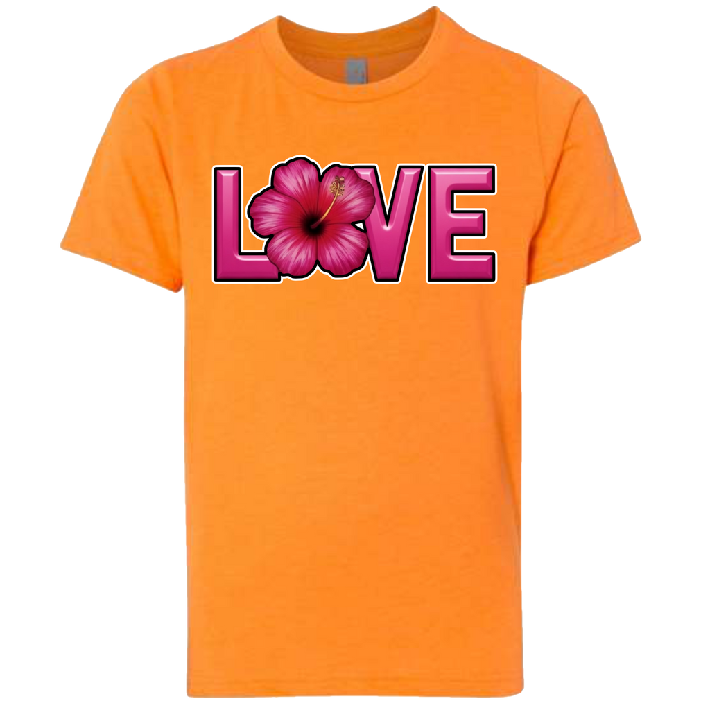 LOVE - Hibiscus T-Shirt (kids sizes)