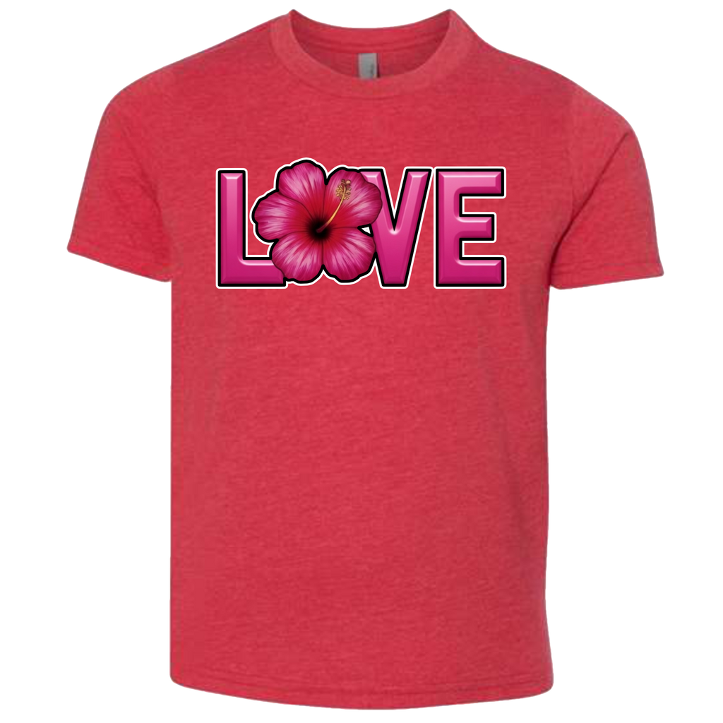 LOVE - Hibiscus T-Shirt (kids sizes)