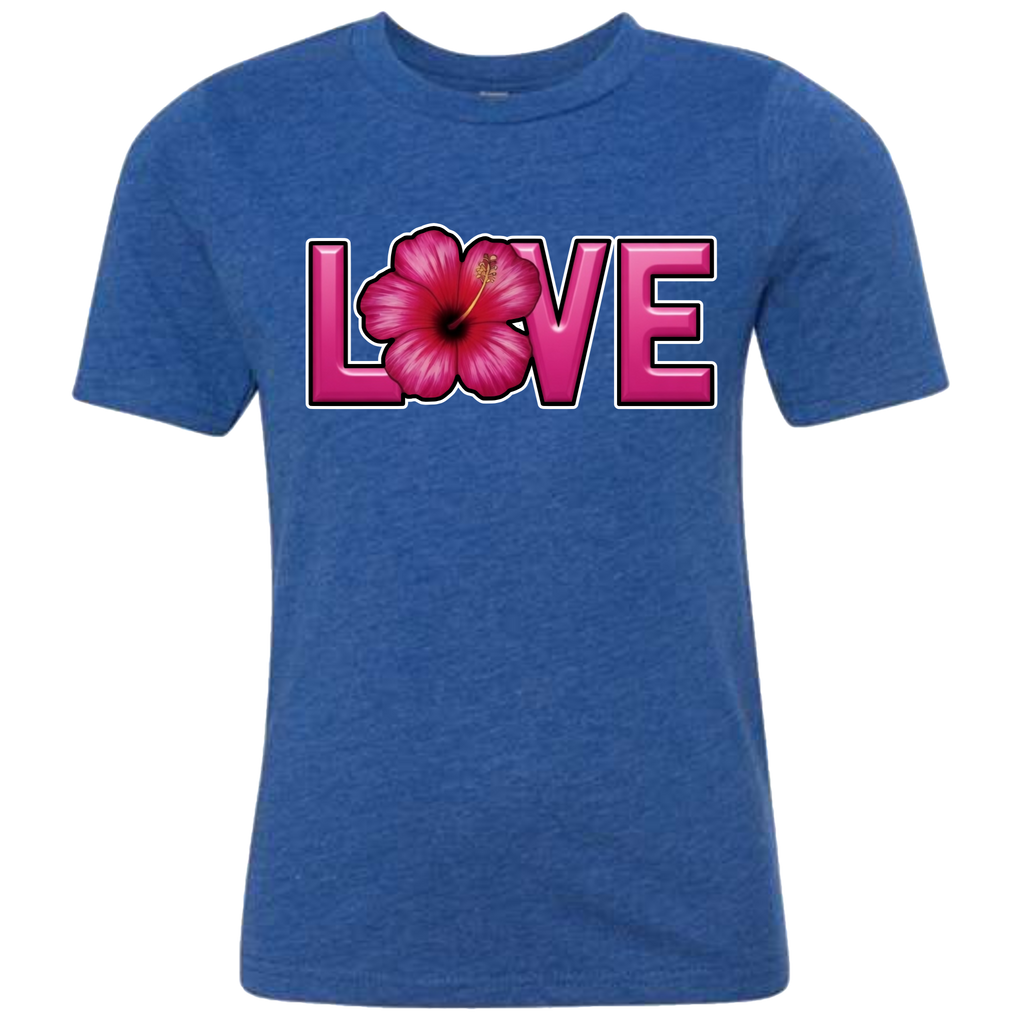 LOVE - Hibiscus T-Shirt (kids sizes)