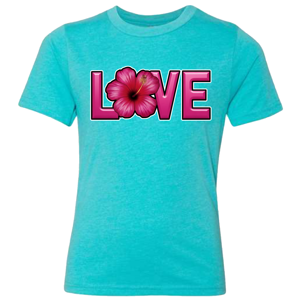 LOVE - Hibiscus T-Shirt (kids sizes)