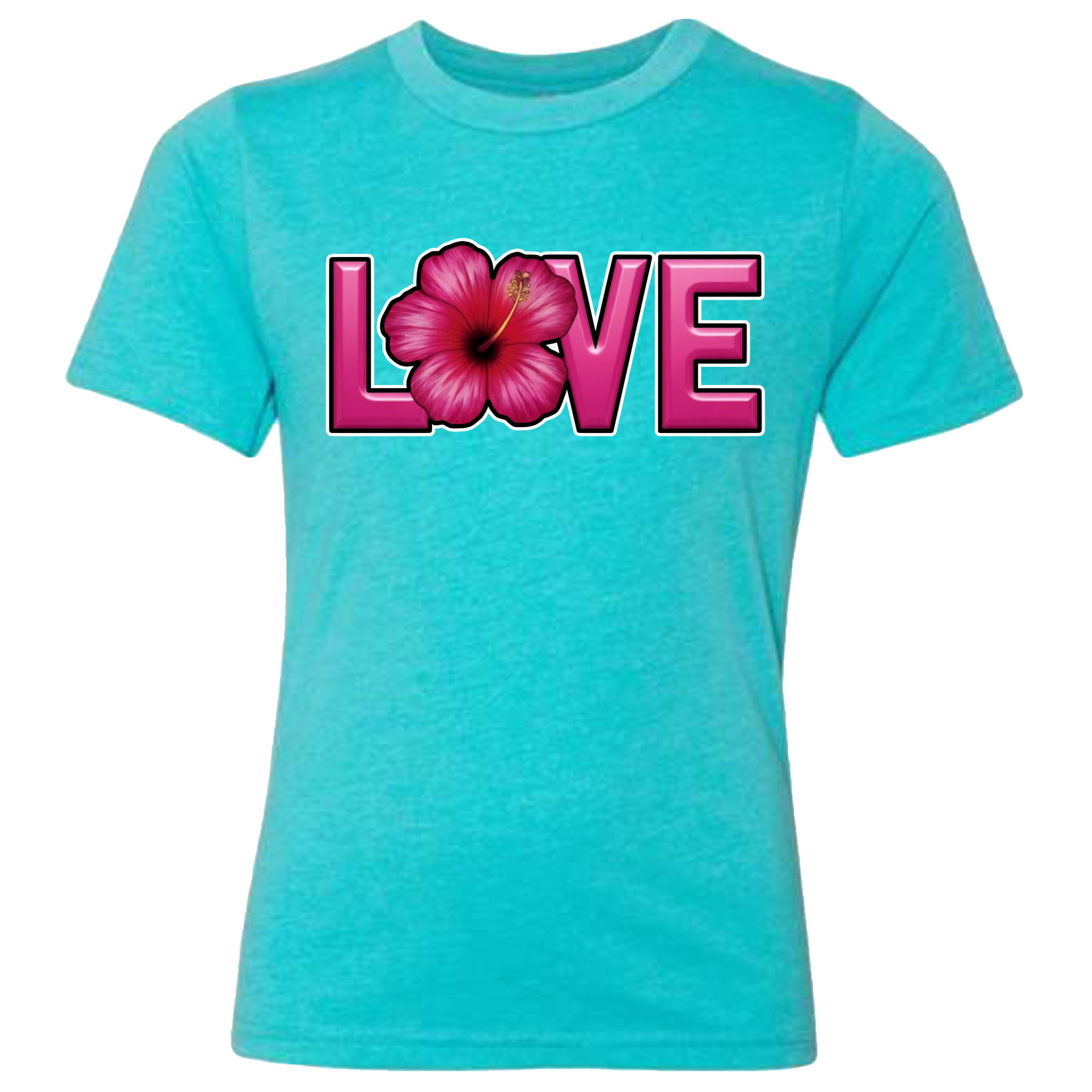 LOVE - Hibiscus T-Shirt (kids sizes)