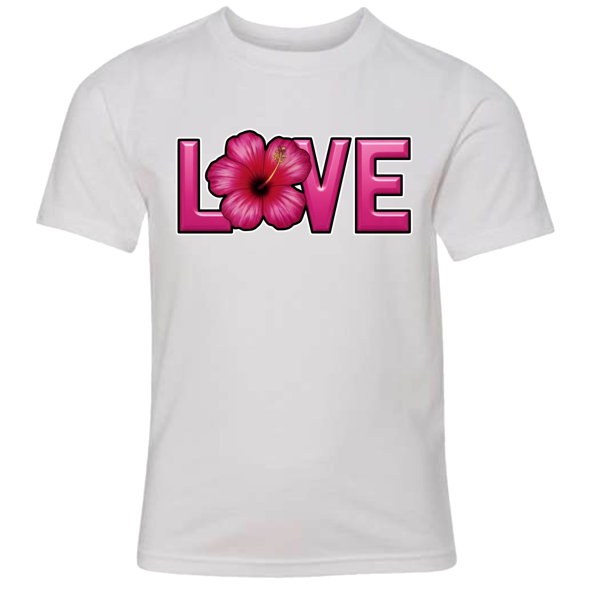 LOVE - Hibiscus T-Shirt (kids sizes)