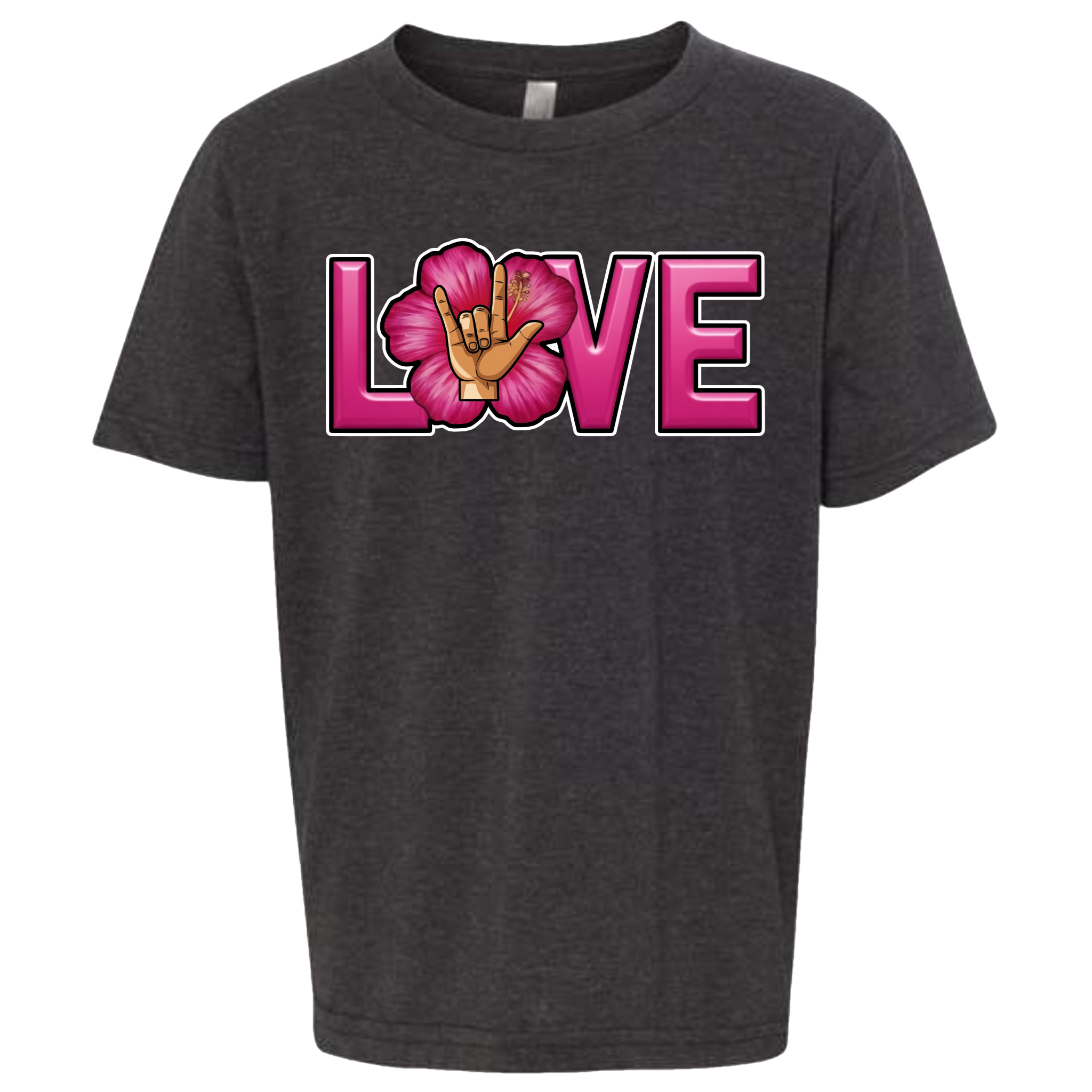 LOVE - Hibiscus T-Shirt (kids sizes)