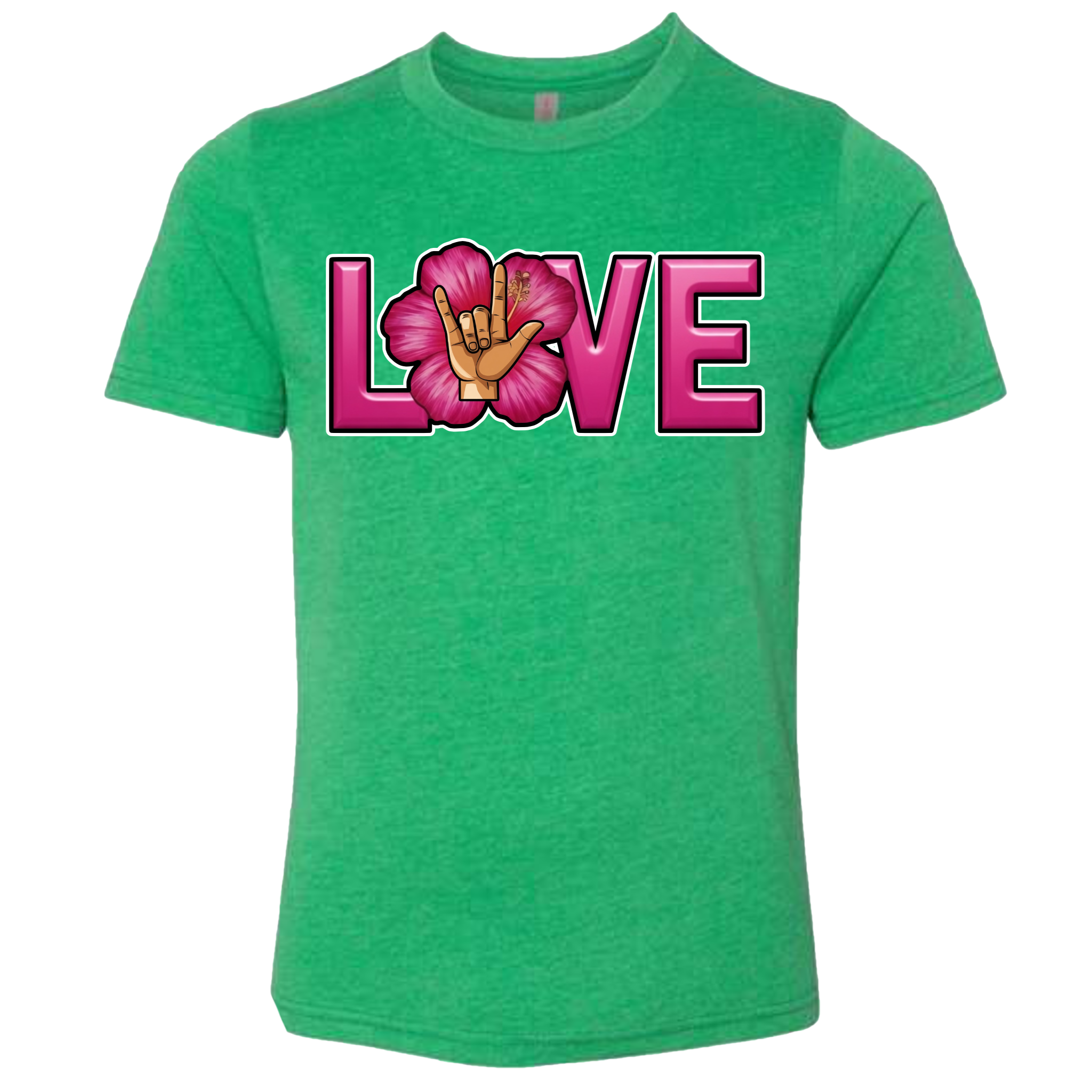 LOVE - Hibiscus T-Shirt (kids sizes)