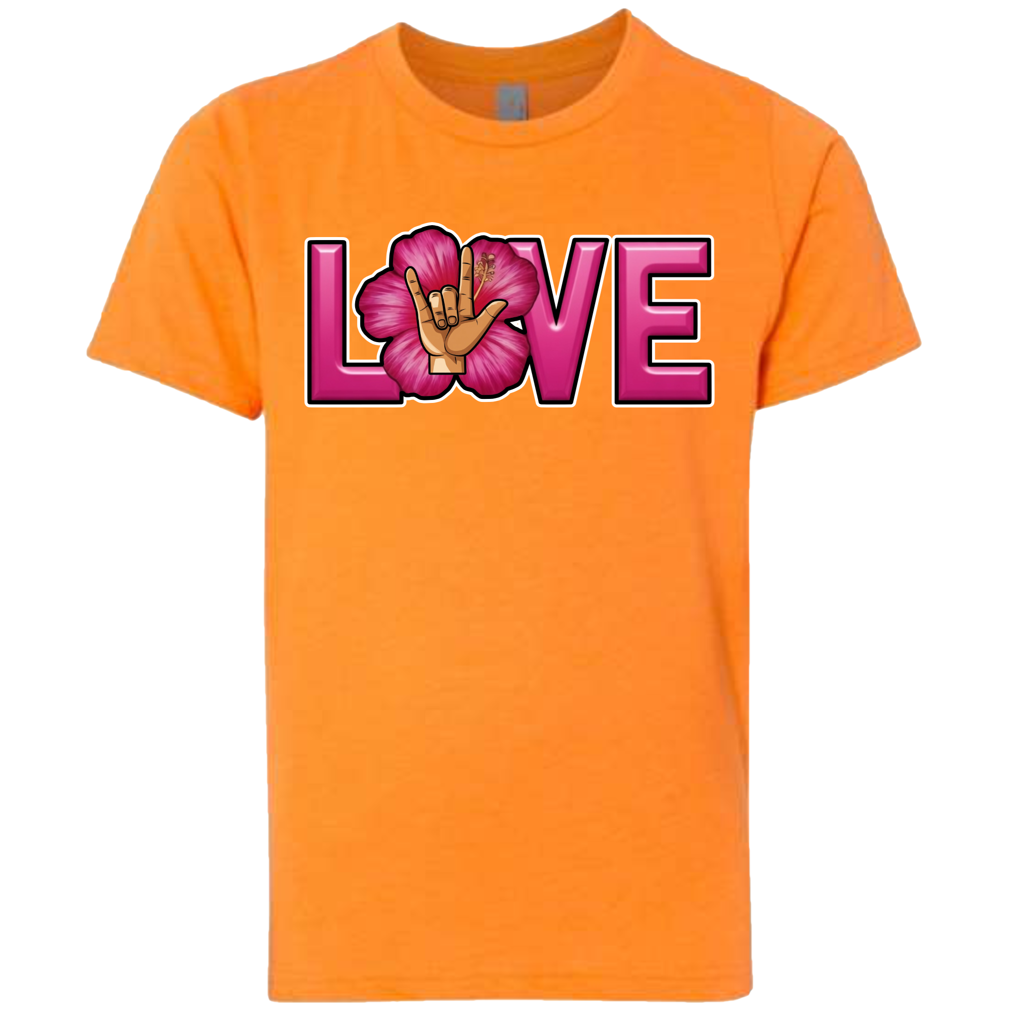 LOVE - Hibiscus T-Shirt (kids sizes)