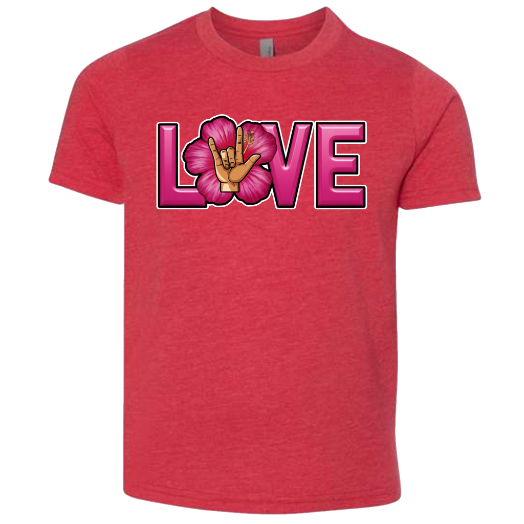 LOVE - Hibiscus T-Shirt (kids sizes)