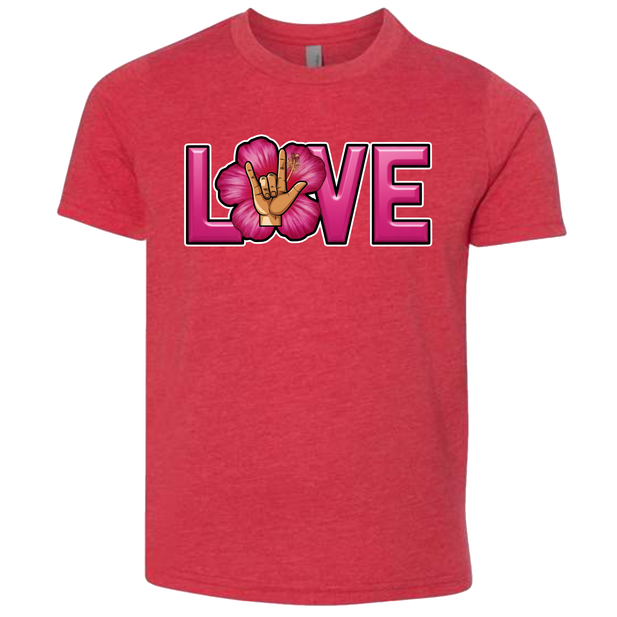LOVE - Hibiscus T-Shirt (kids sizes)