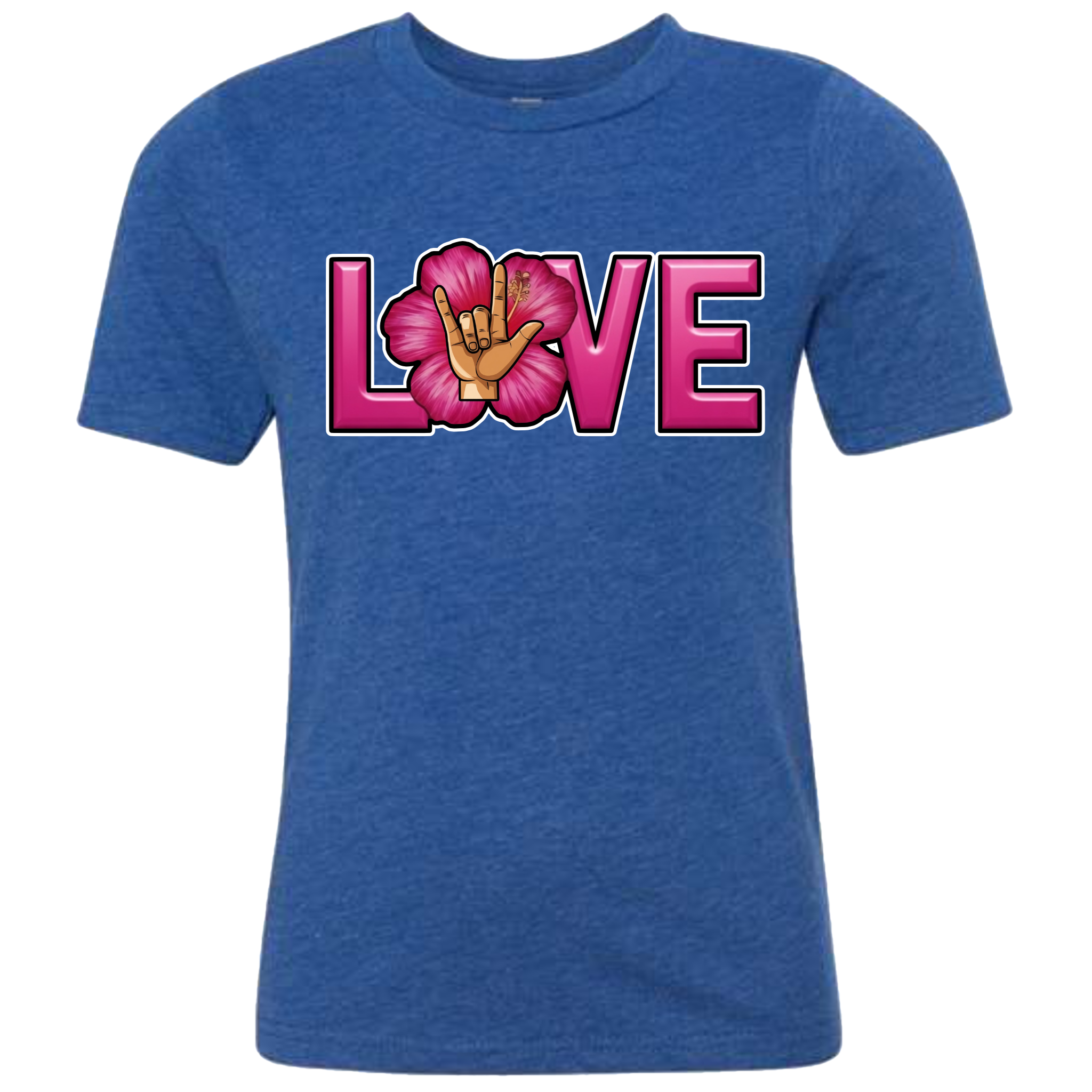 LOVE - Hibiscus T-Shirt (kids sizes)