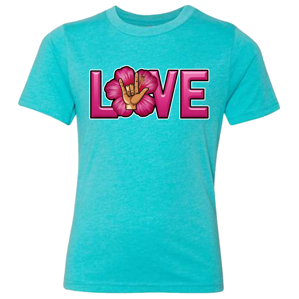 LOVE - Hibiscus T-Shirt (kids sizes)
