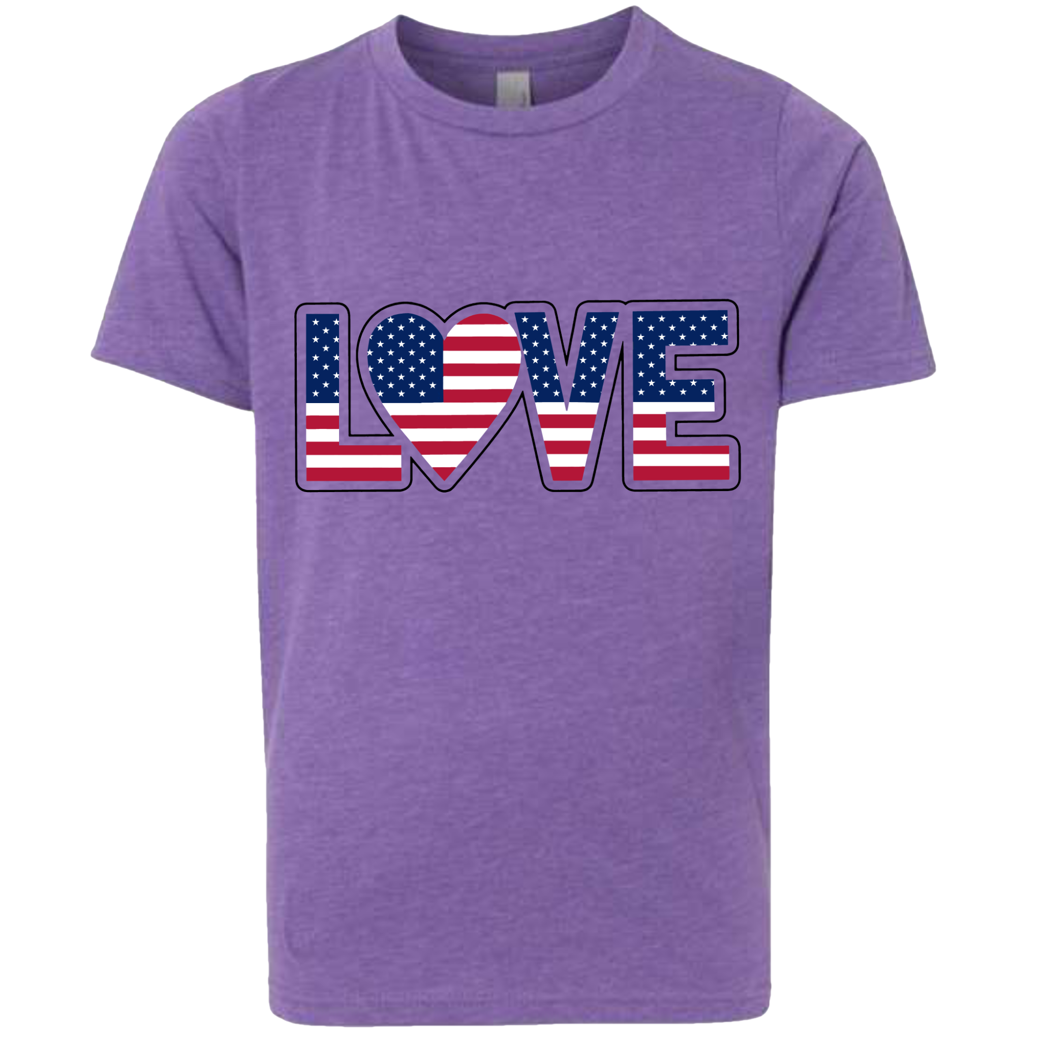 LOVE - USA Flag T-Shirt (Kids Sizes)