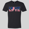 LOVE - USA Flag T-Shirt