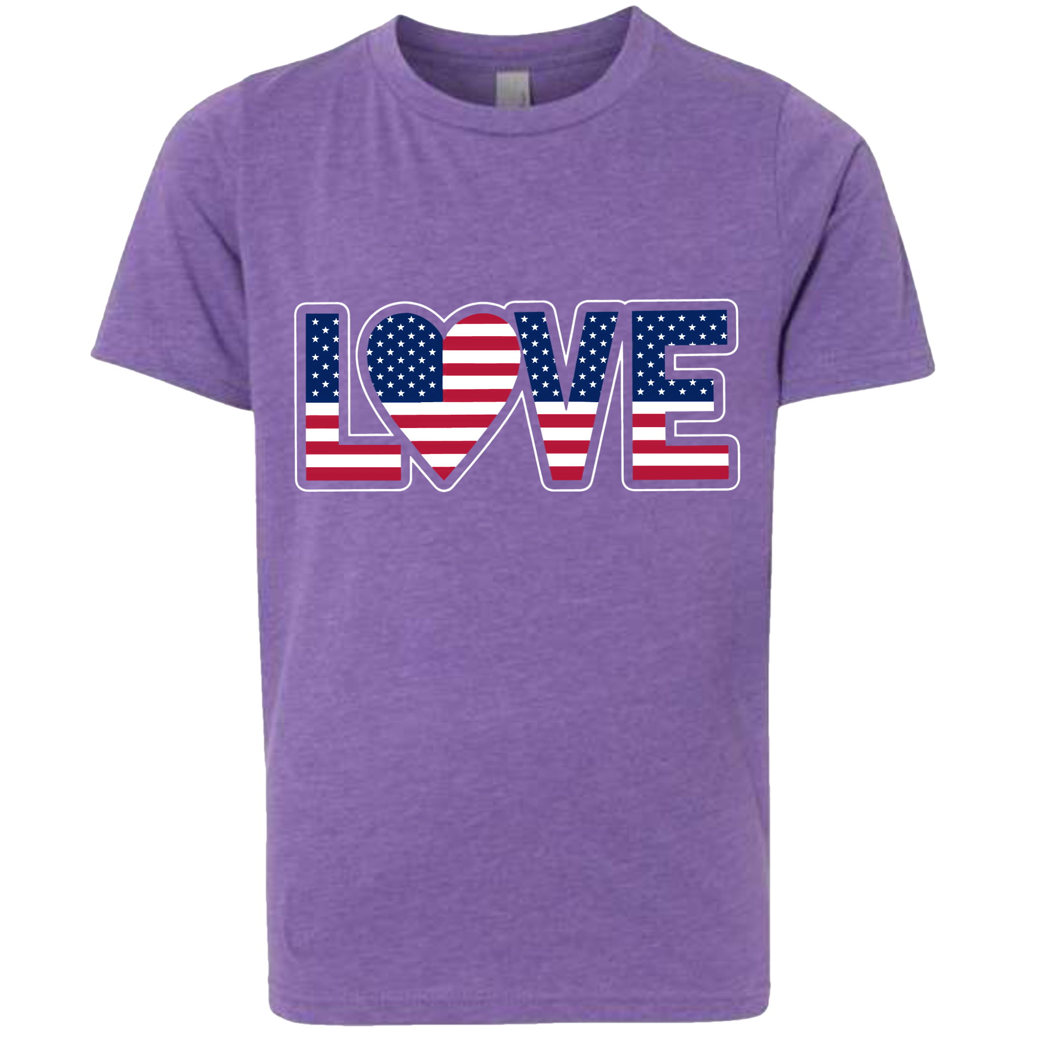 LOVE - USA Flag T-Shirt (Kids Sizes)