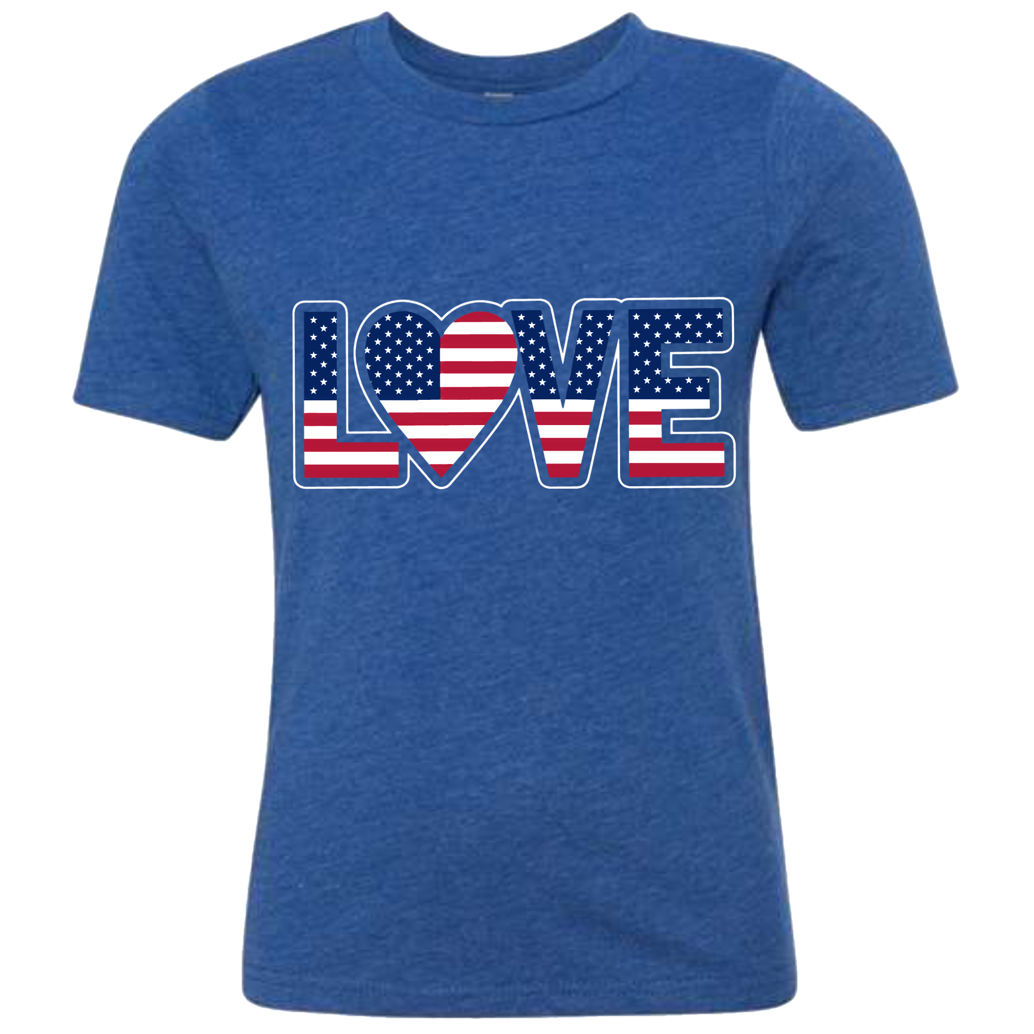 LOVE - USA Flag T-Shirt (Kids Sizes)