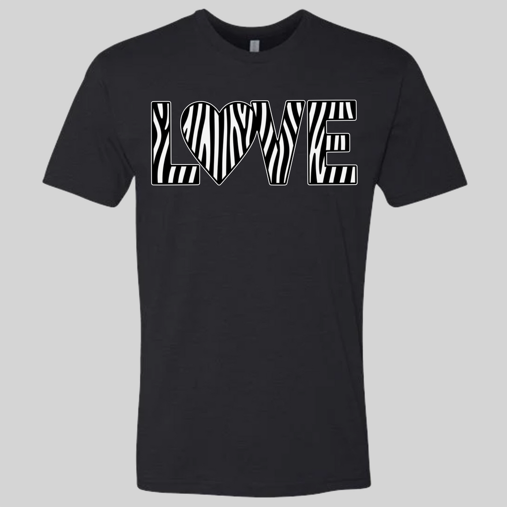 LOVE - Zebra T-Shirt