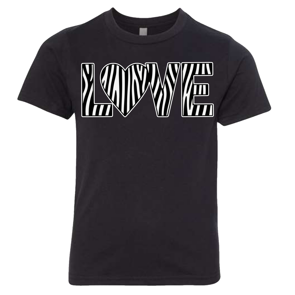 LOVE - Zebra T-Shirt (kids sizes)