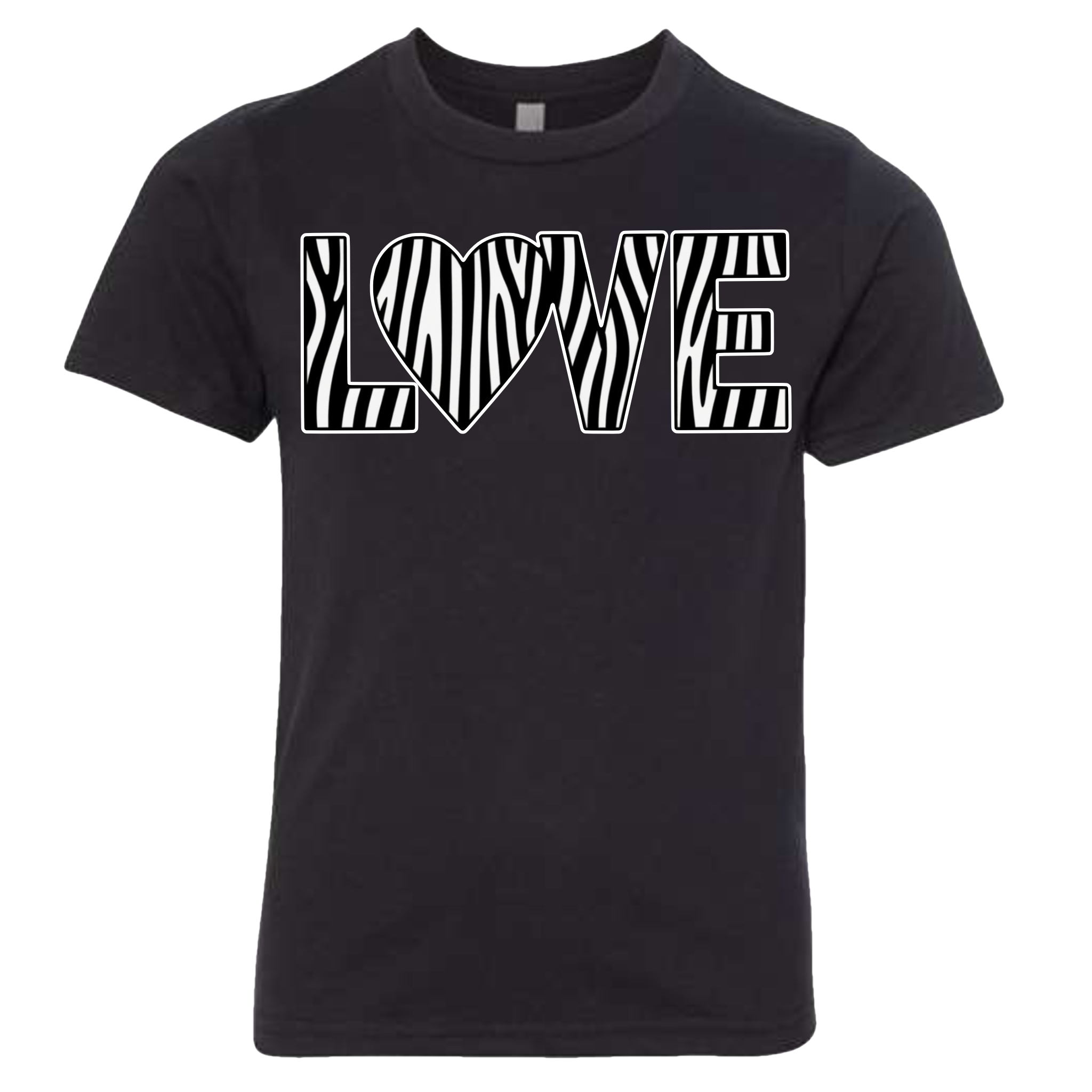 LOVE - Zebra T-Shirt (kids sizes)