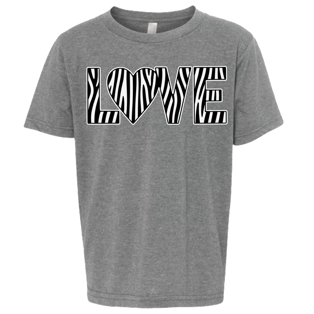 LOVE - Zebra T-Shirt (kids sizes)