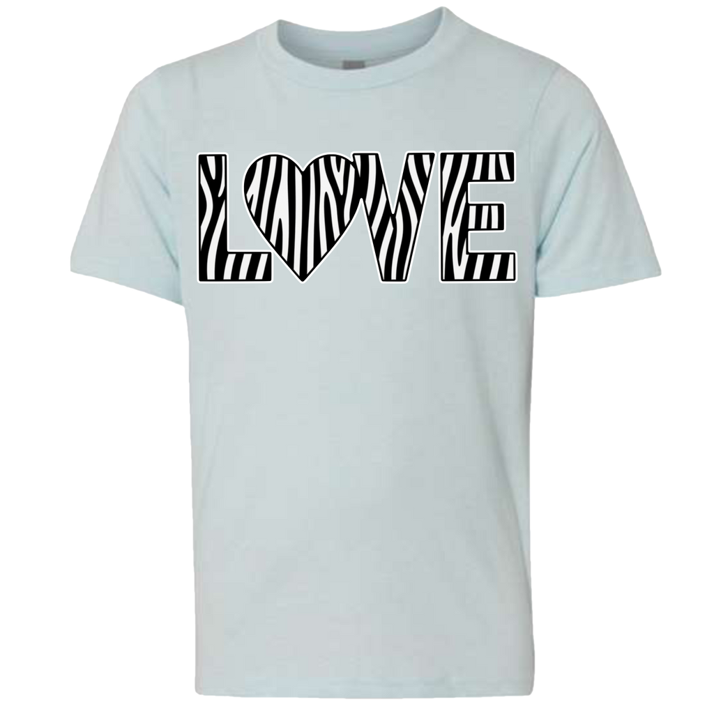 LOVE - Zebra T-Shirt (kids sizes)