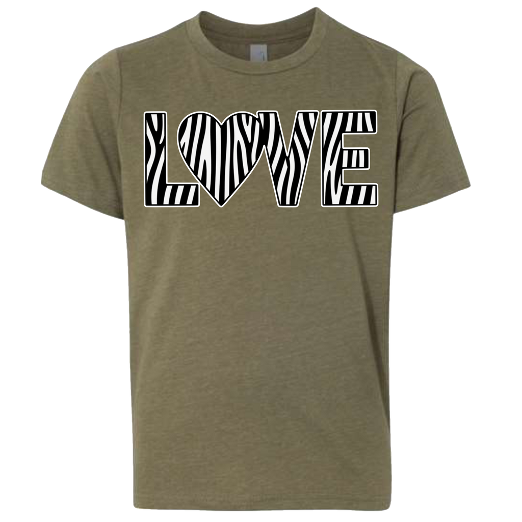 LOVE - Zebra T-Shirt (kids sizes)
