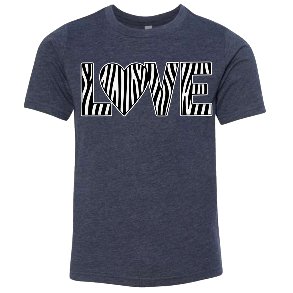 LOVE - Zebra T-Shirt (kids sizes)