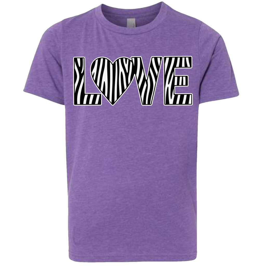 LOVE - Zebra T-Shirt (kids sizes)