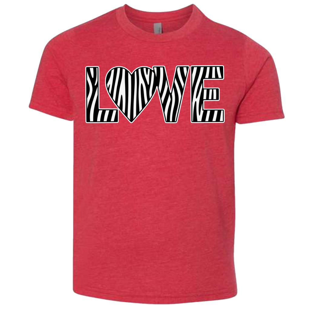 LOVE - Zebra T-Shirt (kids sizes)
